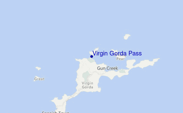 Virgin Gorda Pass location map