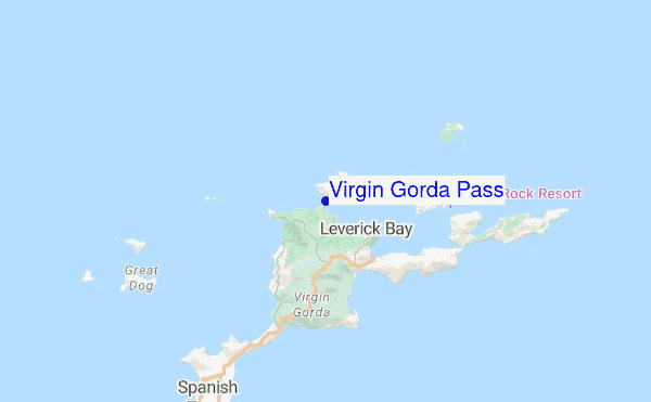 Virgin Gorda Pass location map