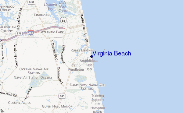 Virginia Beach location map
