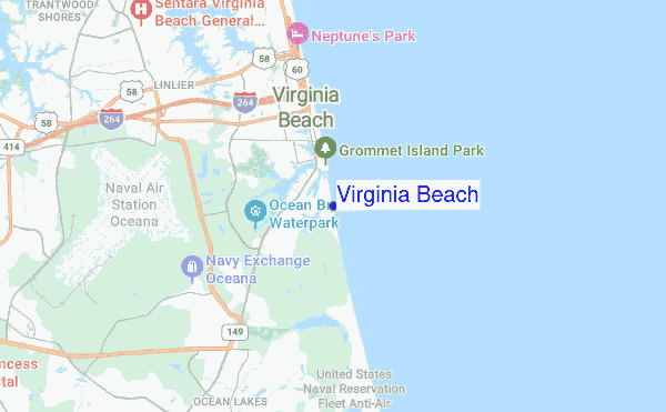 Virginia Beach location map