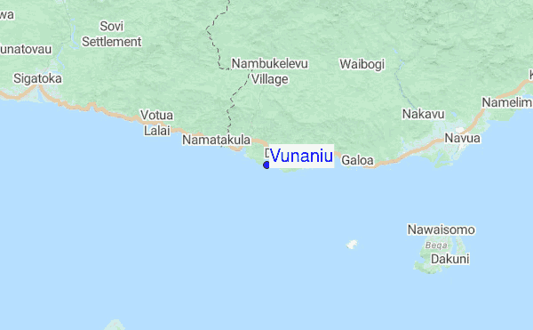 Vunaniu Location Map