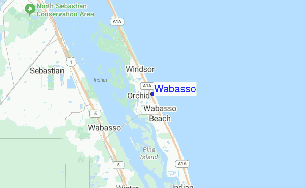 Wabasso location map