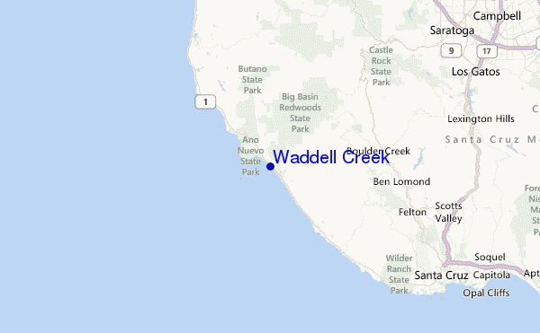 Waddell Creek Location Map