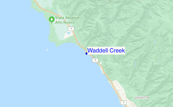 Waddell Creek location map