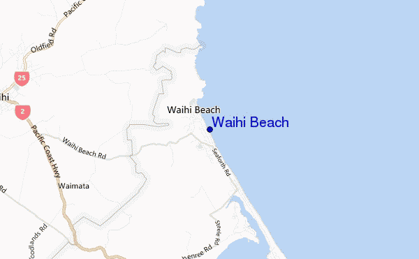 Waihi Beach location map