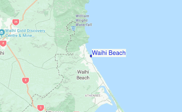 Waihi Beach location map