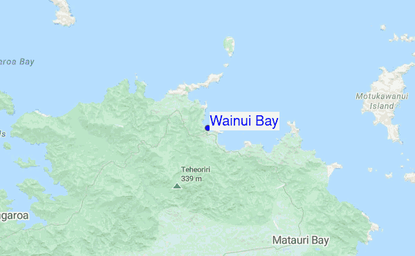 Wainui Bay location map