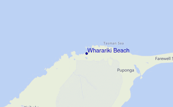 Wharariki Beach location map