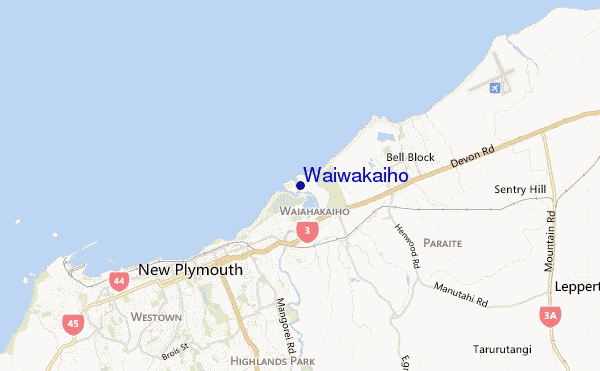 Waiwakaiho location map