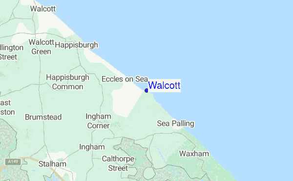 Walcott location map