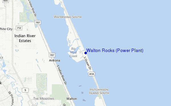 Walton Rocks (Power Plant) location map