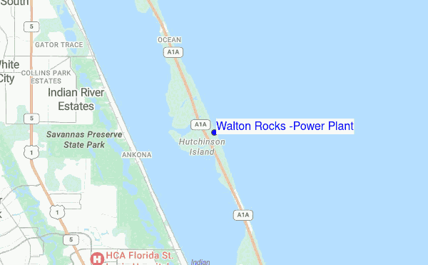 Walton Rocks (Power Plant) location map