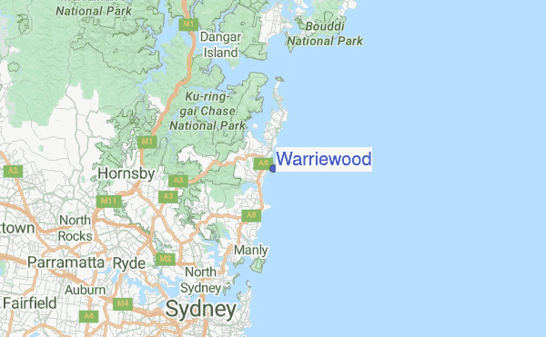 Warriewood Location Map