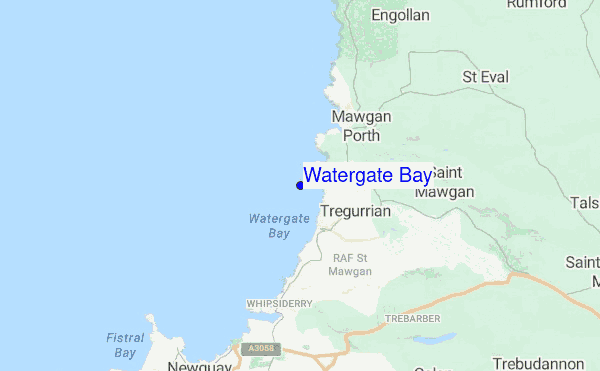 Watergate Bay location map