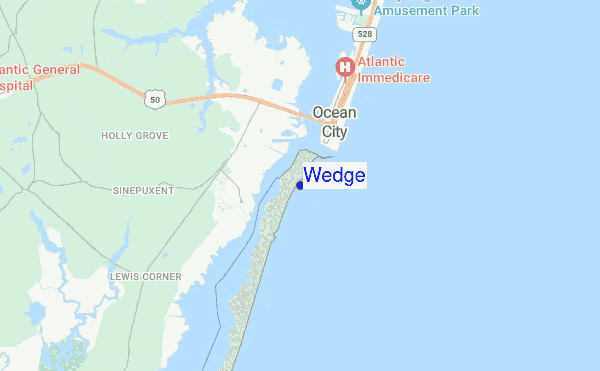 Wedge location map