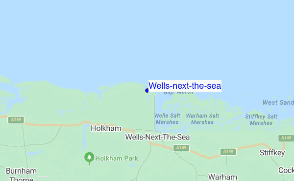 Wells-next-the-sea location map