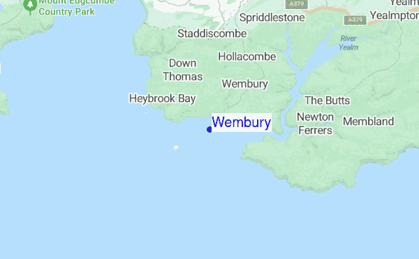 Wembury location map