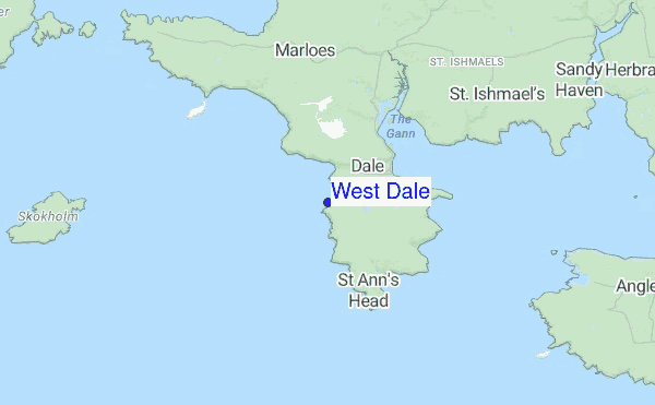 West Dale location map