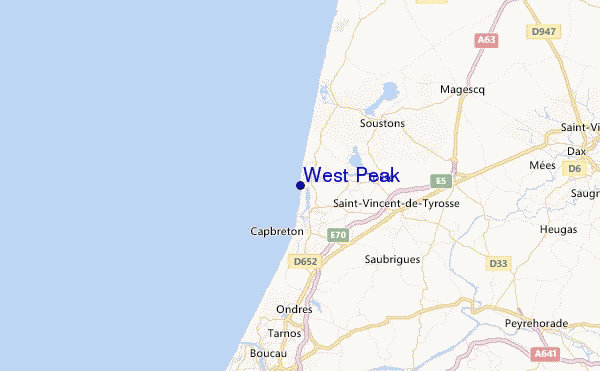 West Peak Location Map