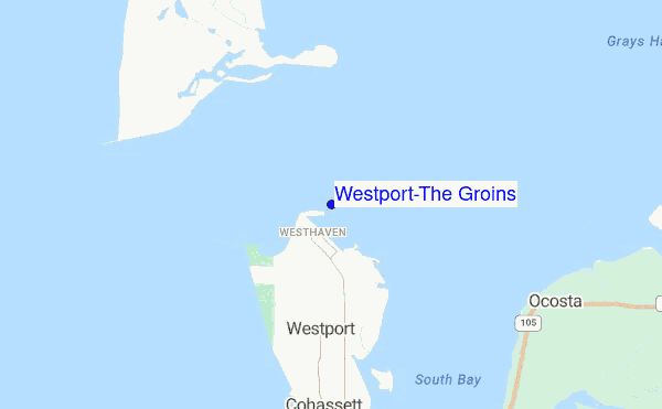 Westport-The Groins location map