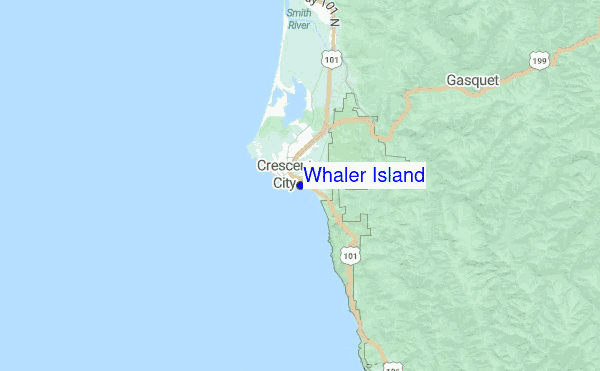 Whaler Island Location Map