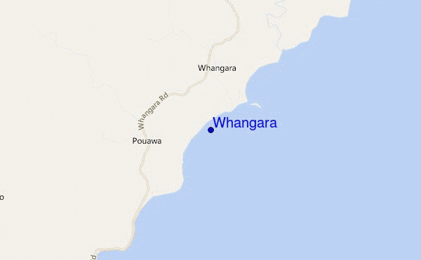 Whangara location map