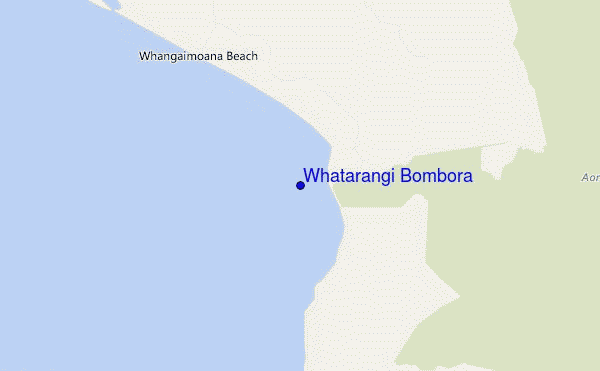 Whatarangi Bombora location map