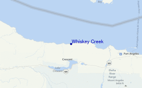 Whiskey Creek Location Map