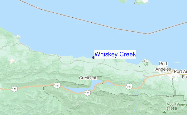 Whiskey Creek Location Map