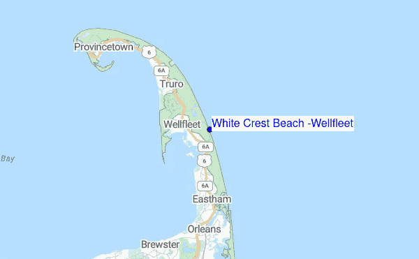 White Crest Beach (Wellfleet) Location Map
