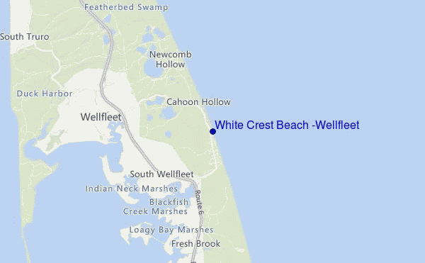 White Crest Beach (Wellfleet) location map