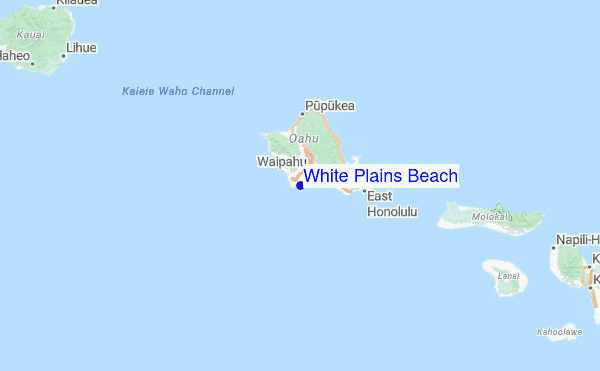 White Plains Beach Surf Forecast And Reports Haw Oahu Usa White Plains Beach Regional Map