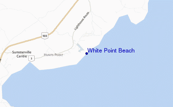White Point Beach location map