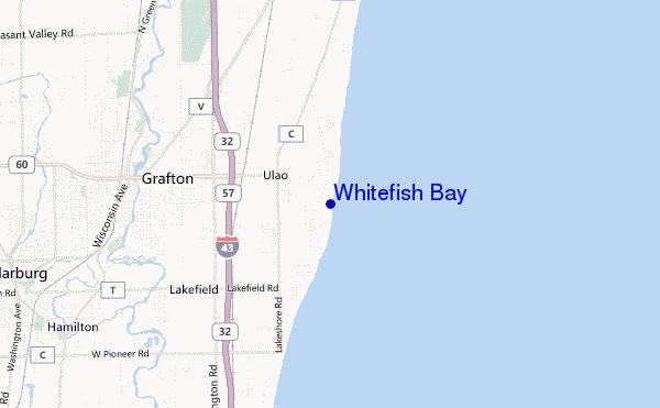 Whitefish Bay location map