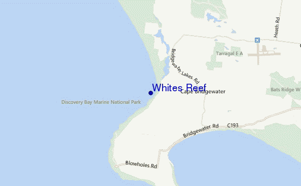 Whites Reef location map