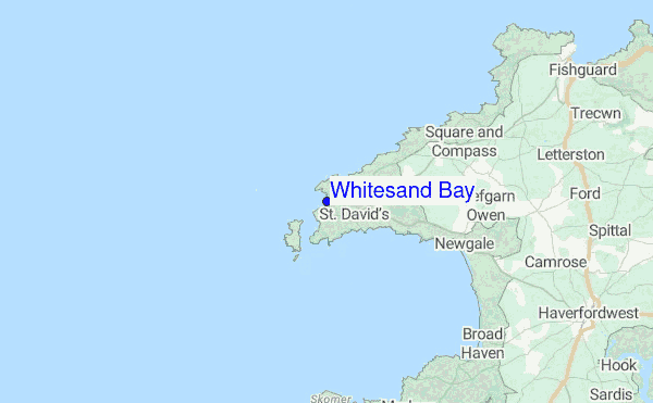 Whitesand Bay Location Map