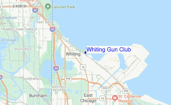 Whiting Gun Club location map