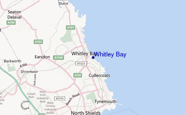 Whitley Bay location map