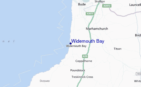 Widemouth Bay location map