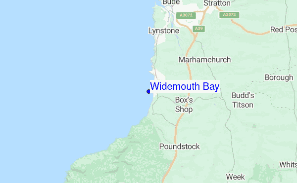 Widemouth Bay location map