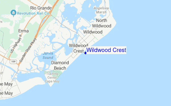 Wildwood Crest location map