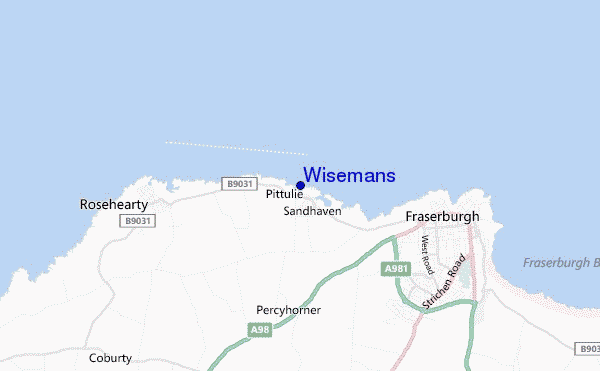 Wisemans location map