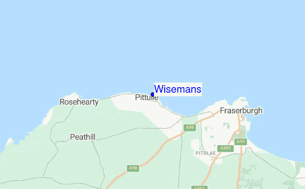 Wisemans location map