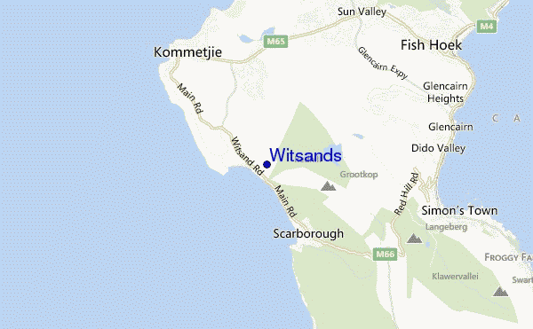 Witsands location map