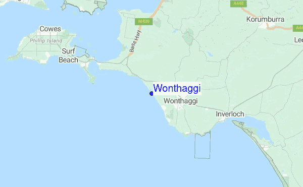 Wonthaggi Location Map