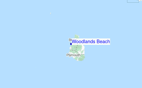Woodlands Beach Location Map