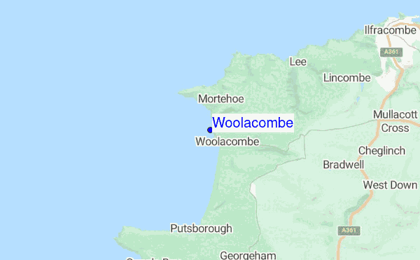 Map Of Woolacombe Bay Woolacombe Surf Forecast And Surf Report