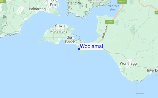 Woolamai Location Map