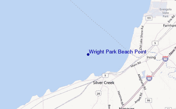 Wright Park Beach Point location map