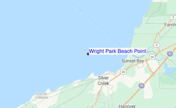 Wright Park Beach Point location map